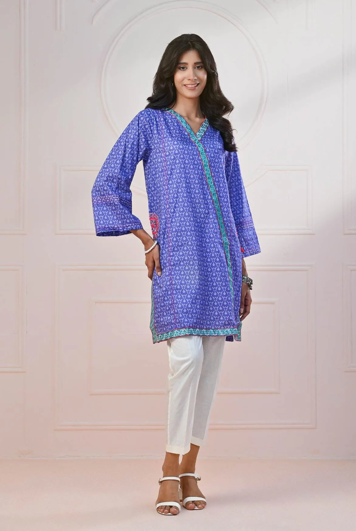 1 PC | RTW | Vibrant Digital Printed Lawn with Embroidery