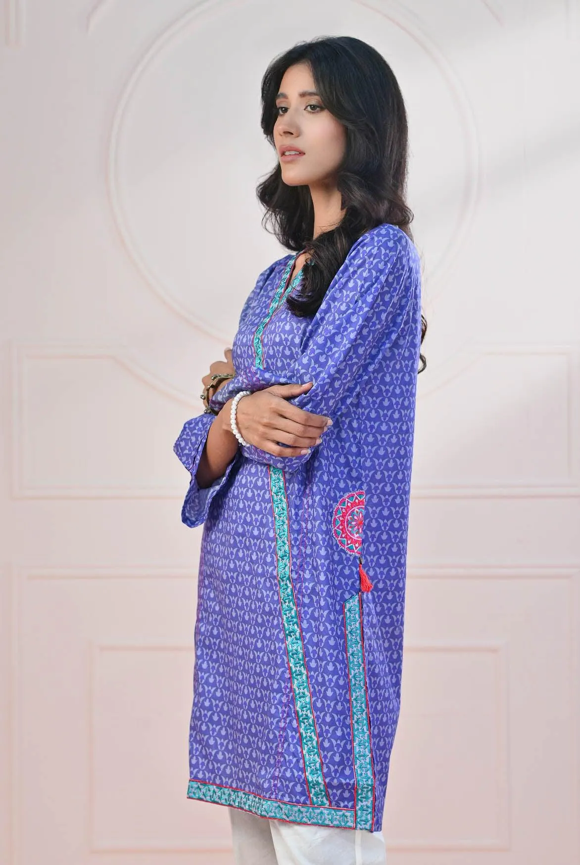 1 PC | RTW | Vibrant Digital Printed Lawn with Embroidery