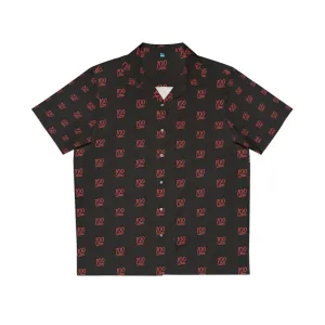 100 Emoji Red Hawaiian Shirt