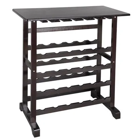 24 Bottle Wood Wine Rack