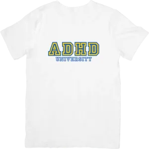 ADHD University Tee - Blue/Yellow
