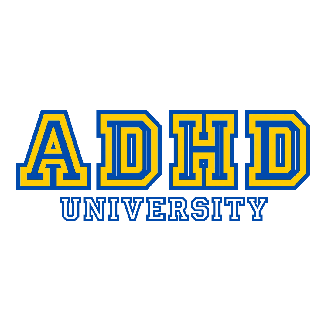 ADHD University Tee - Blue/Yellow
