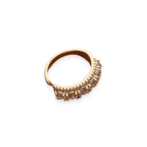 Adjustable chic Brass Ring