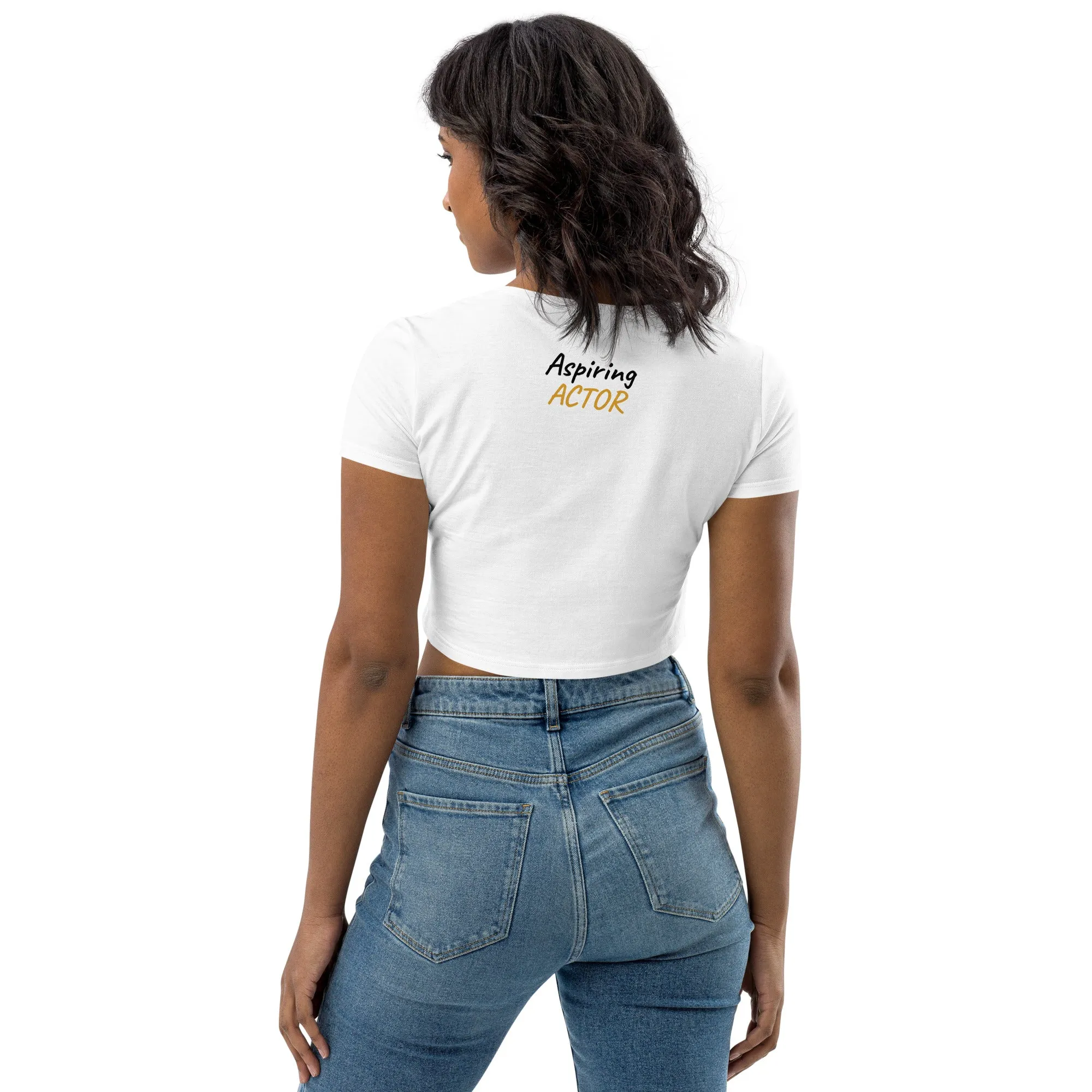AJBeneficial Brand New Languages Organic Crop Top Aspiring Actor