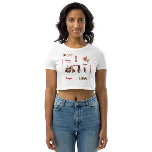AJBeneficial Brand New Languages Organic Crop Top Aspiring Actor