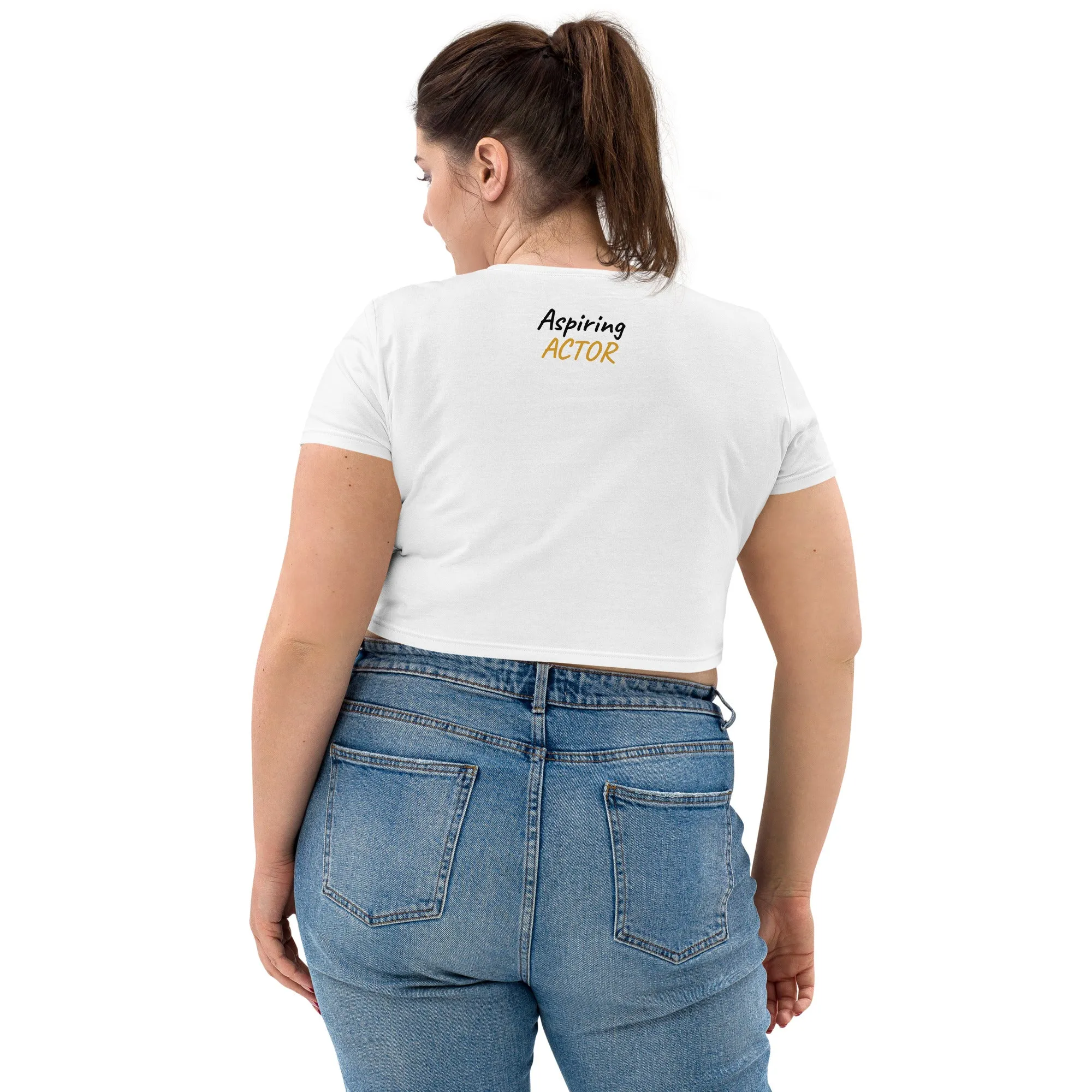 AJBeneficial Brand New Languages Organic Crop Top Aspiring Actor