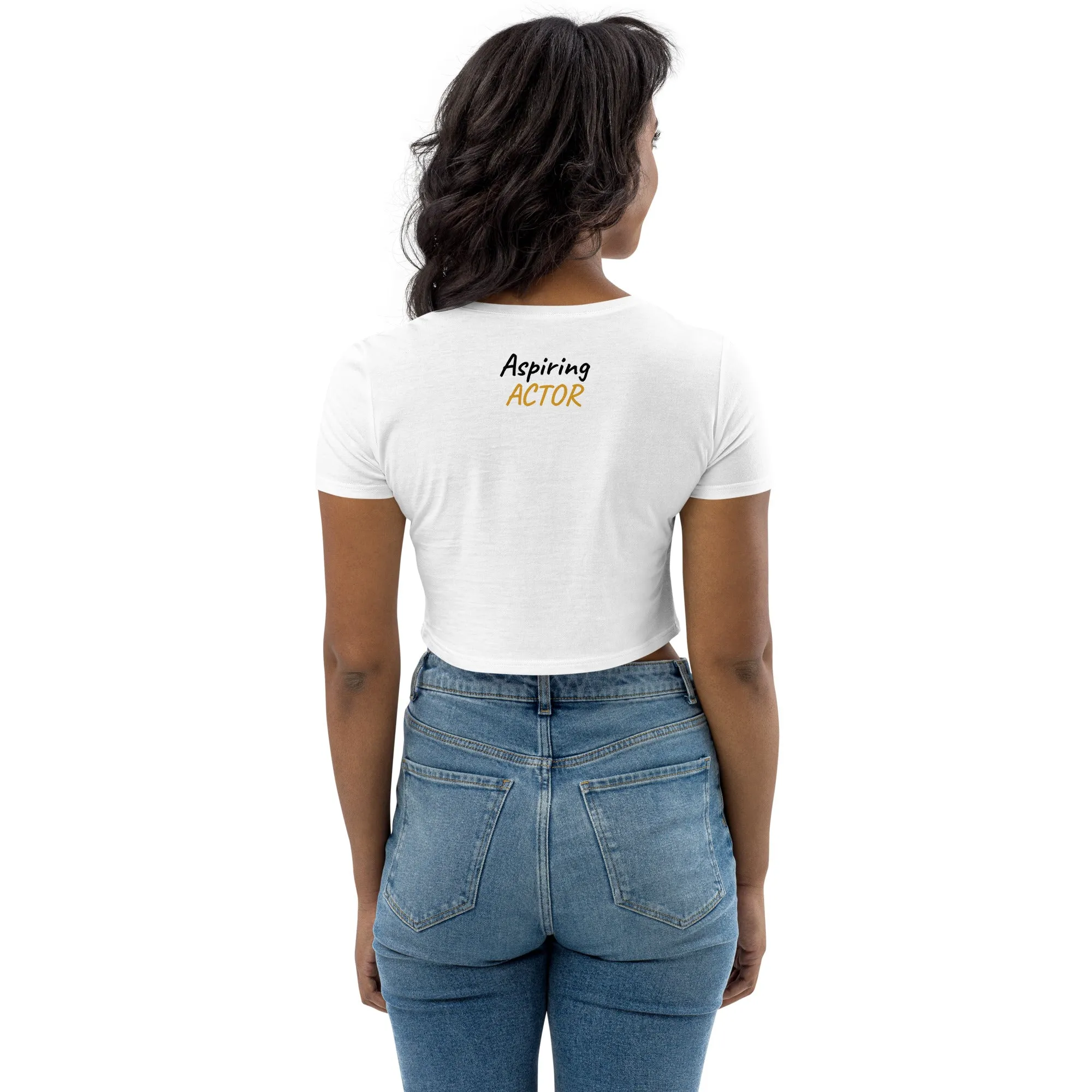 AJBeneficial Brand New Languages Organic Crop Top Aspiring Actor
