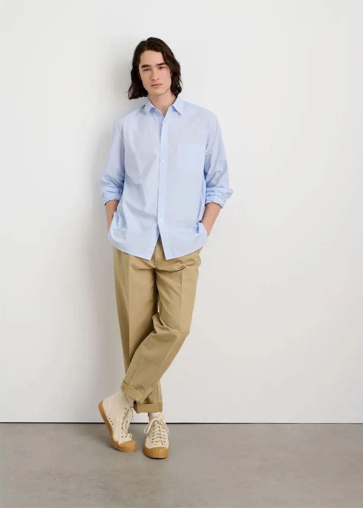 Alex Mill Easy Shirt in Paper Poplin Calm Blue