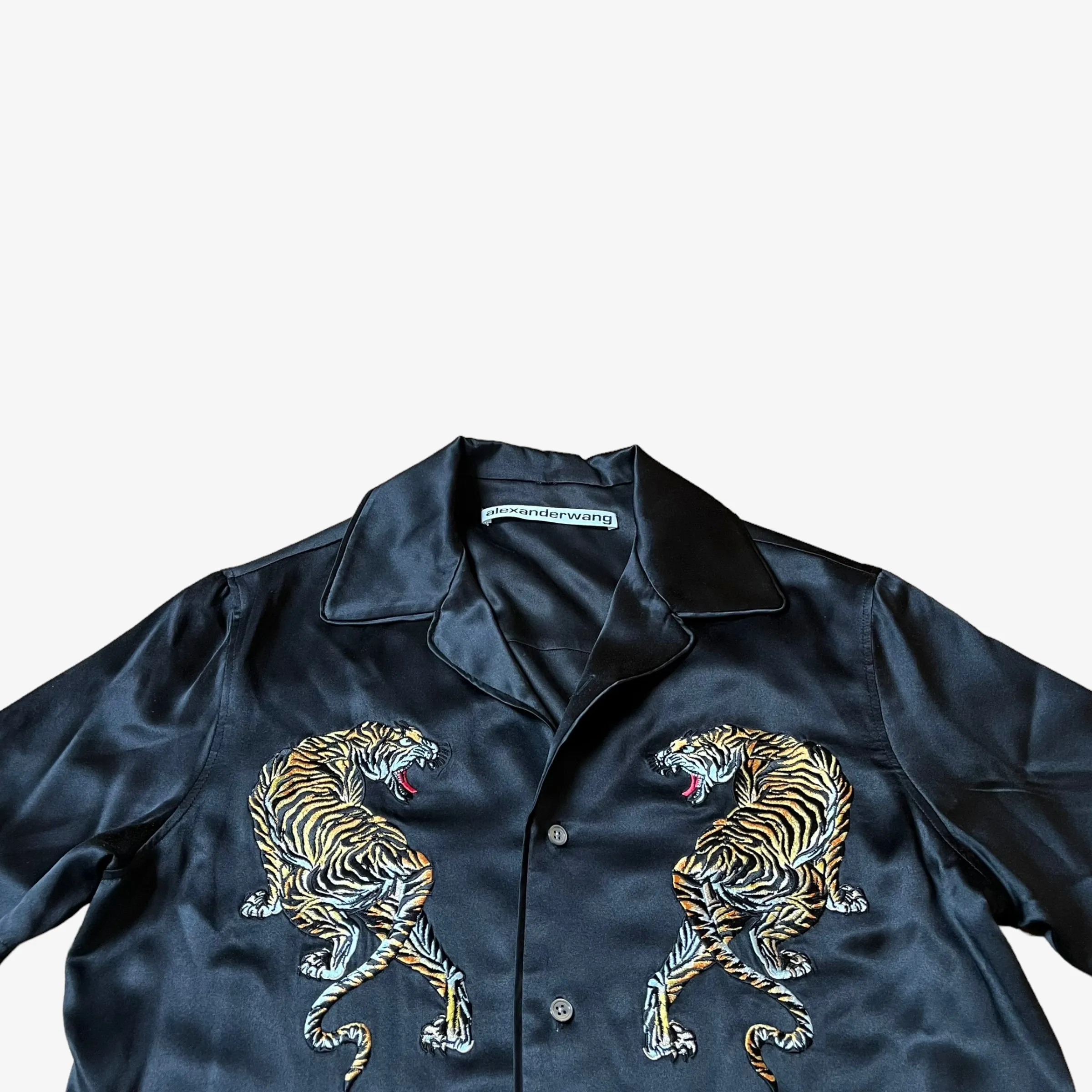 Alexander Wang Embroidered Tiger Silk Shirt (Womenswear)