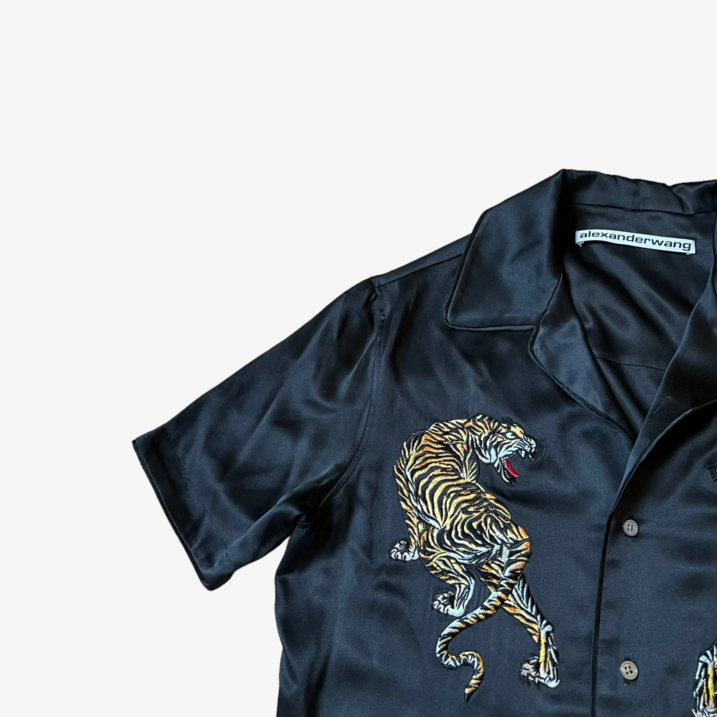 Alexander Wang Embroidered Tiger Silk Shirt (Womenswear)
