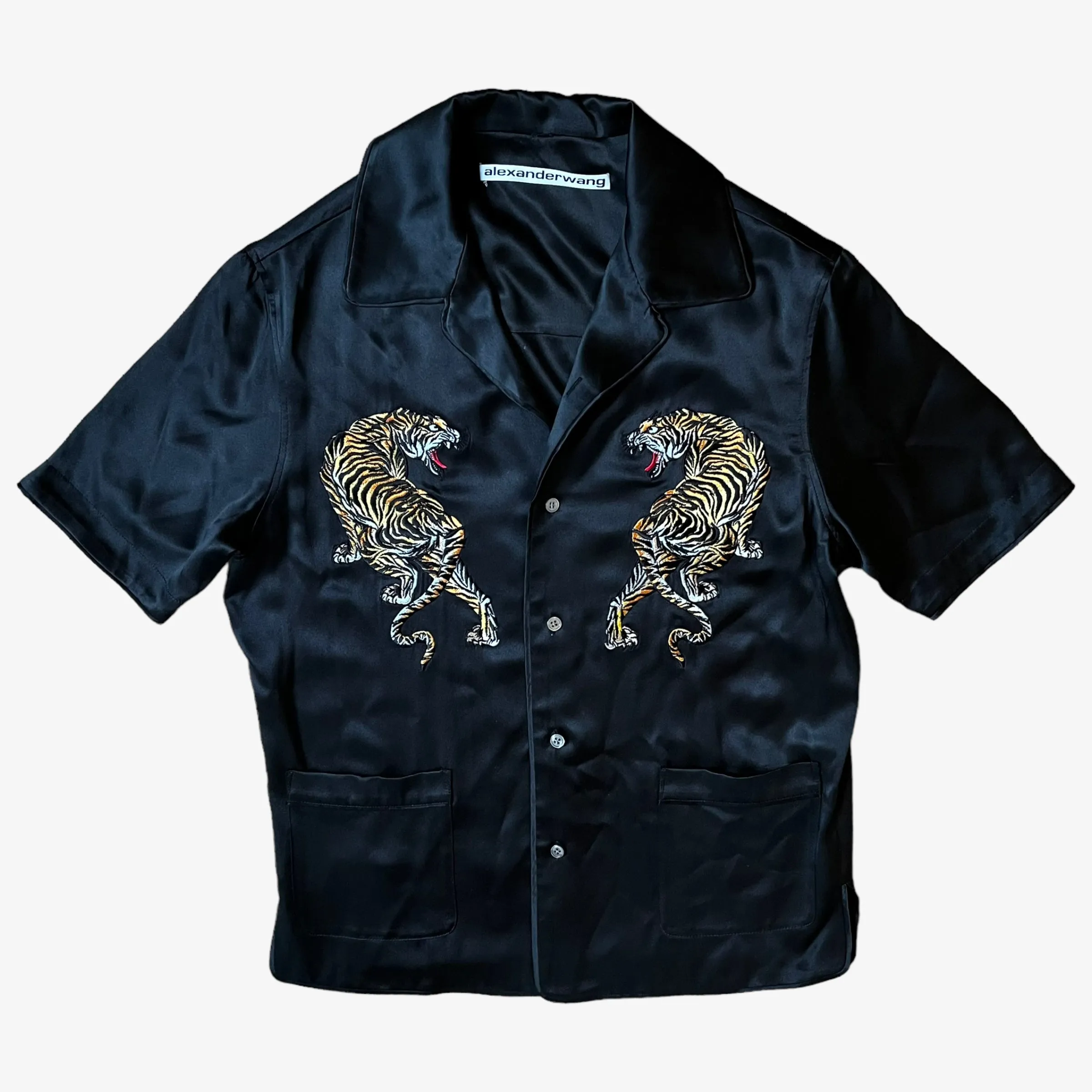 Alexander Wang Embroidered Tiger Silk Shirt (Womenswear)