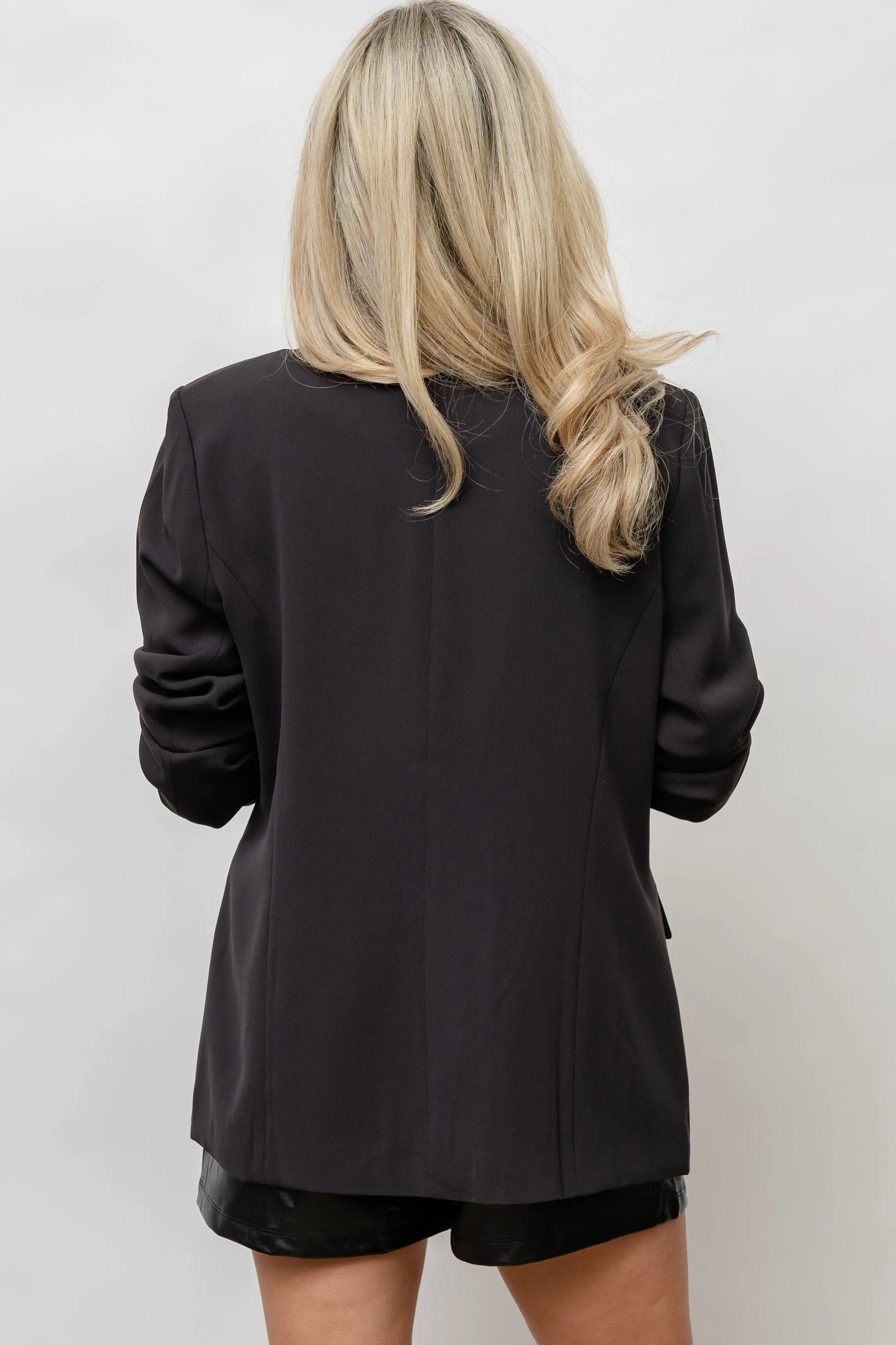 ALWAYS ON TREND FAUX LEATHER POCKETED SHORTS