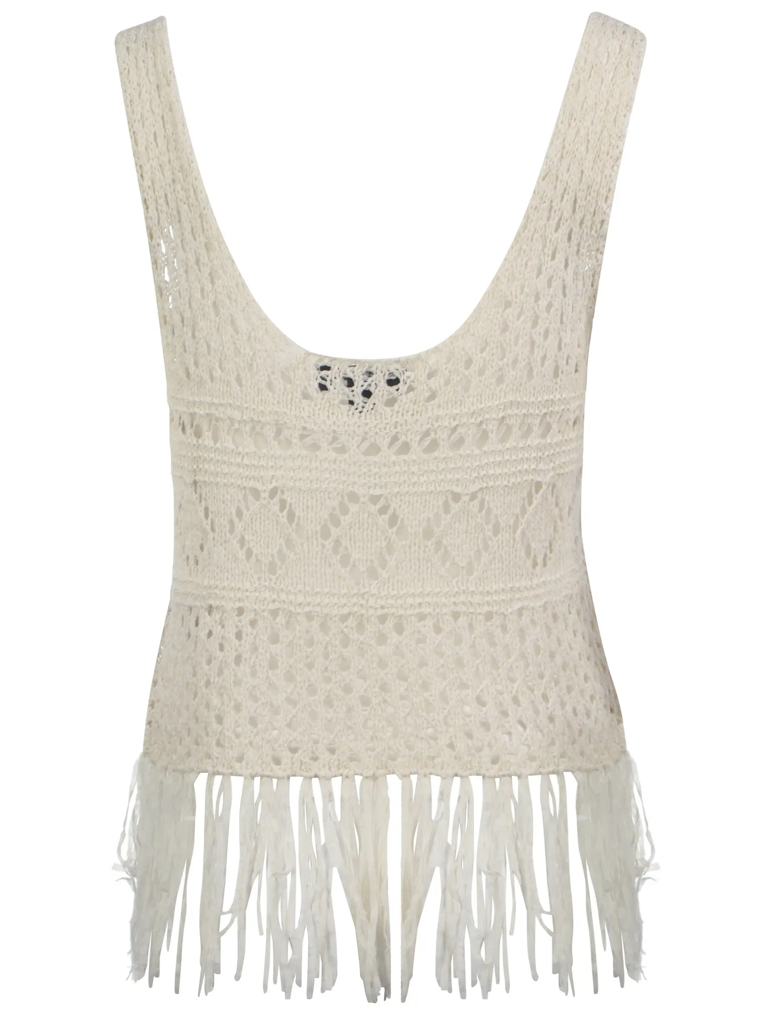 Amara Reya Sienna white knitted vest