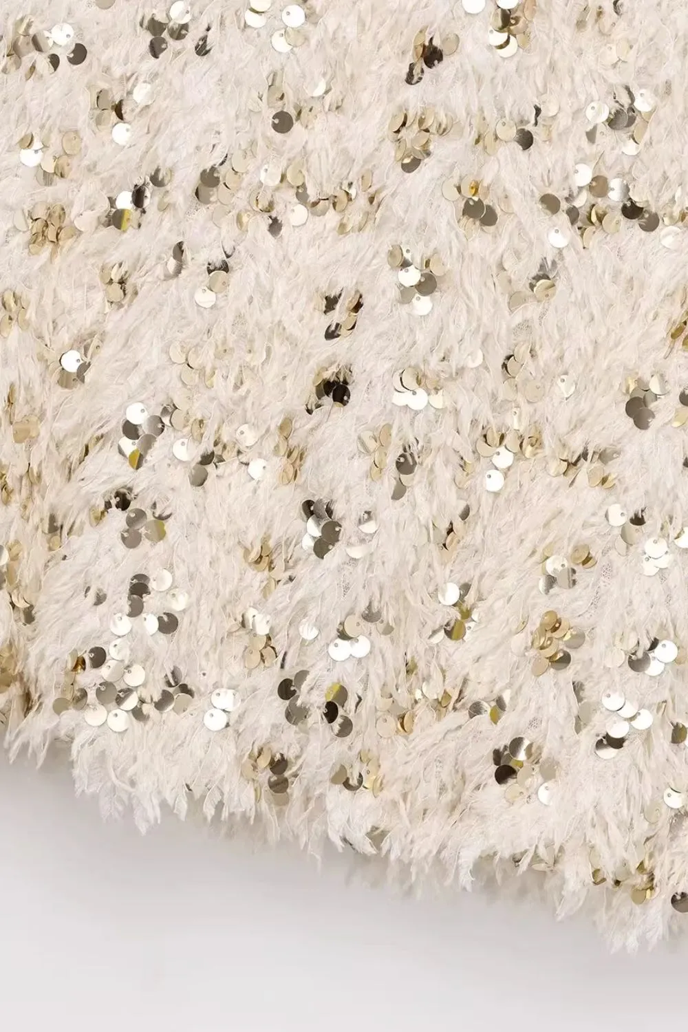 'Avery ' Round Neck Sequined Vest