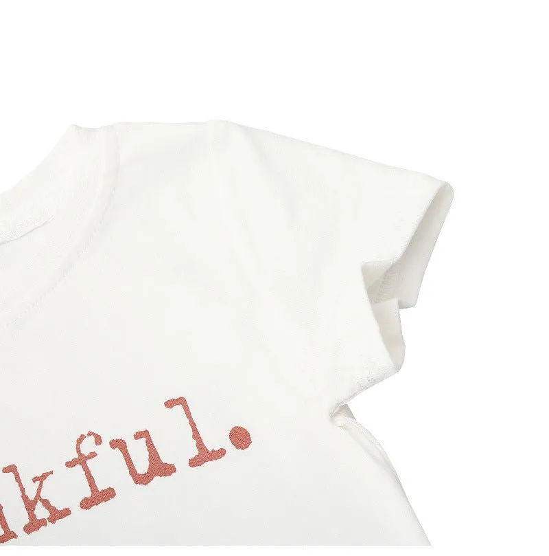 Baby/Toddler's "thankful" Letter Print T-shirt