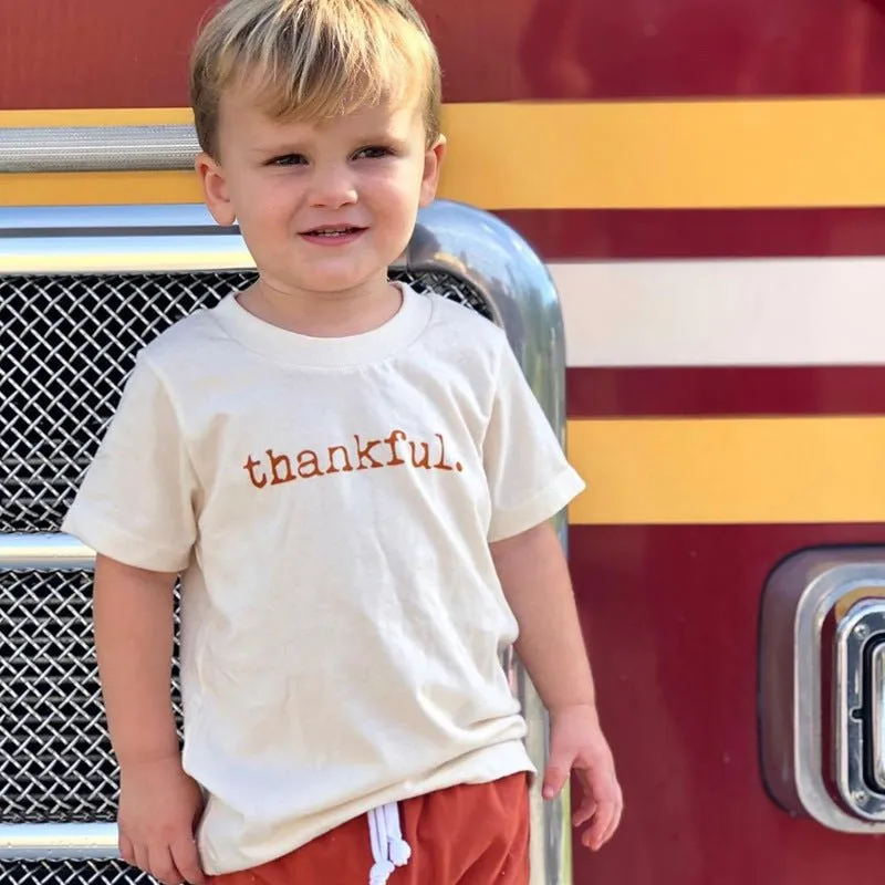 Baby/Toddler's "thankful" Letter Print T-shirt