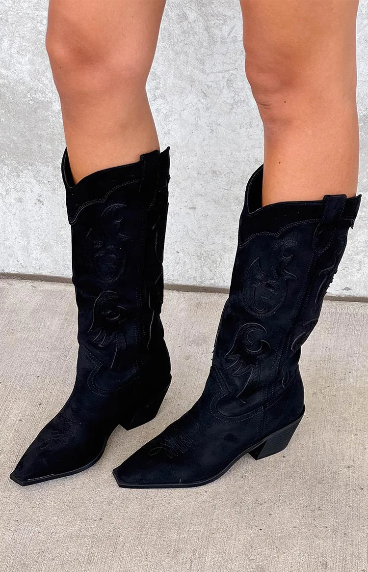 Billini Tulie Black Cowboy Boots