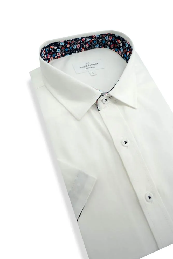 Birmingham Easy-Care Short Sleeve Shirt in White