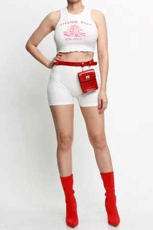 Come Through Thank You Crop Top Set