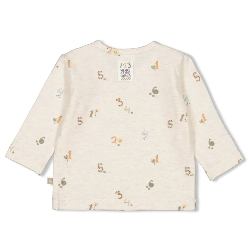 COOL FAMILY Signature Allover Print Top