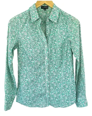 Cool Summer Tiny Floral Print Button Up Shirt