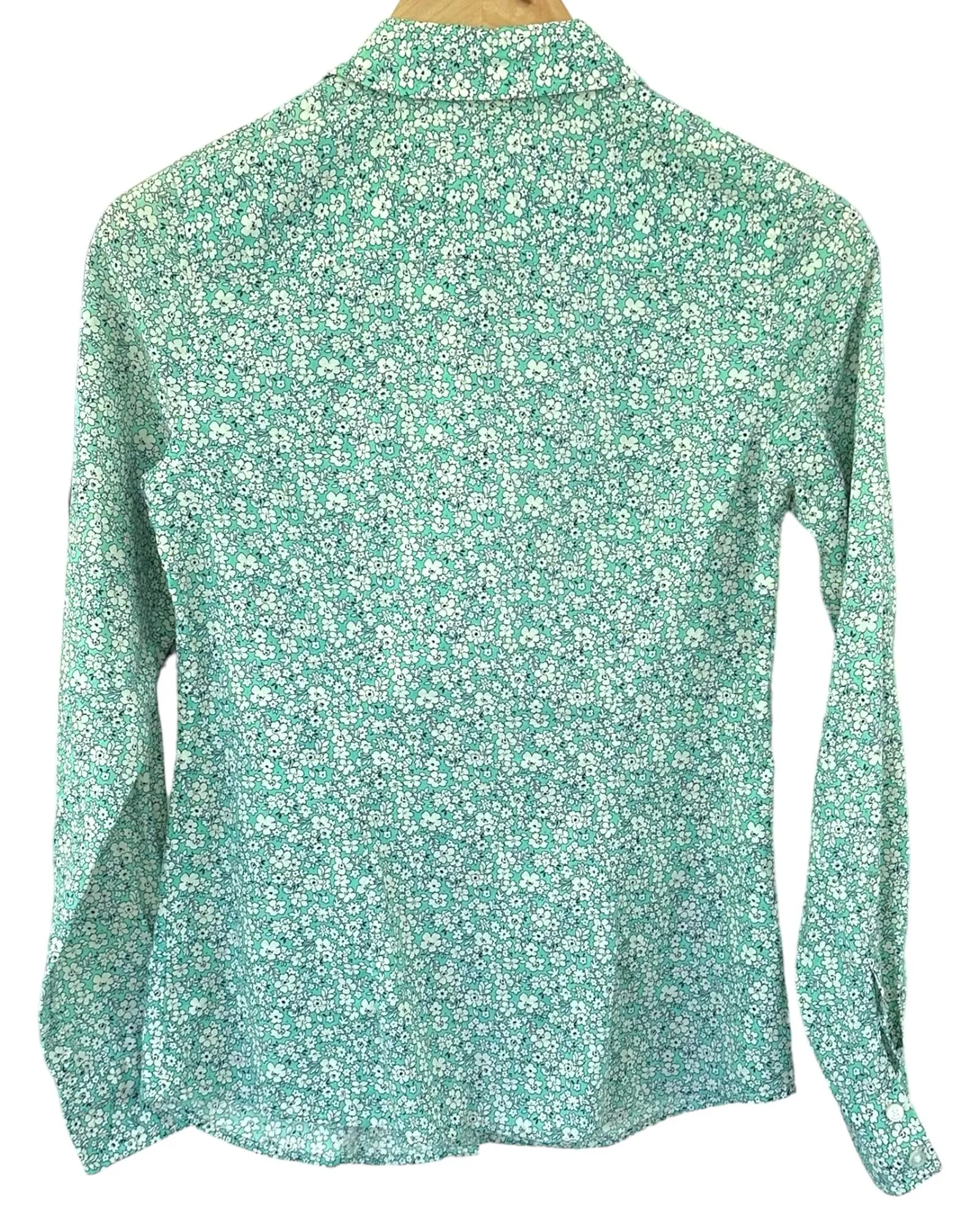 Cool Summer Tiny Floral Print Button Up Shirt