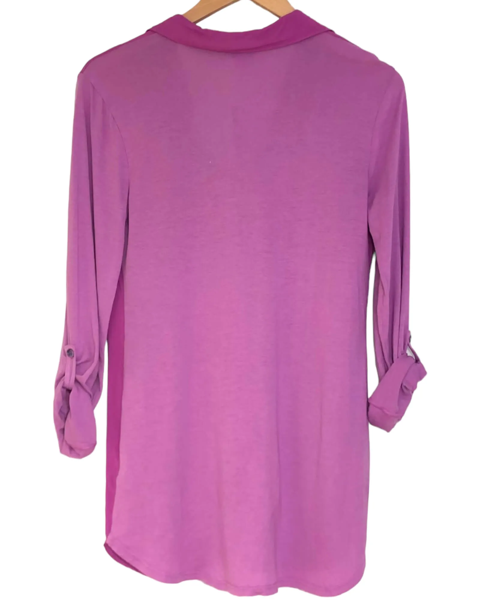 Cool Summer Wild Aster Tab-Sleeve Shirt