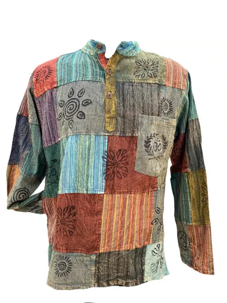 Cotton Patchwork Shirt
