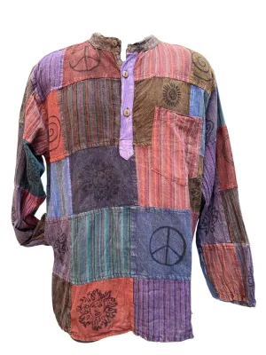 Cotton Patchwork Shirt