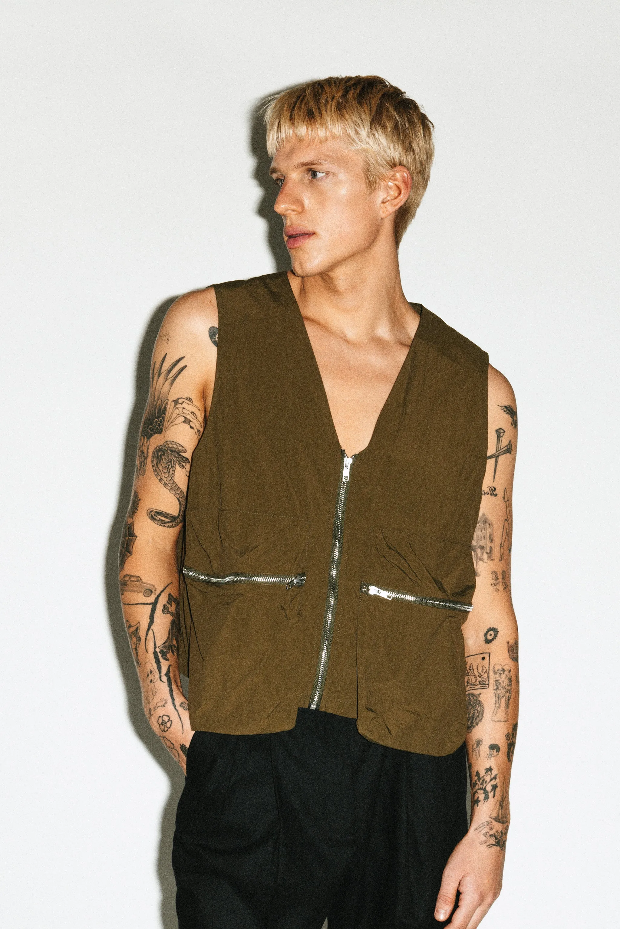 Elysian Utility Cargo Vest  |  Olive