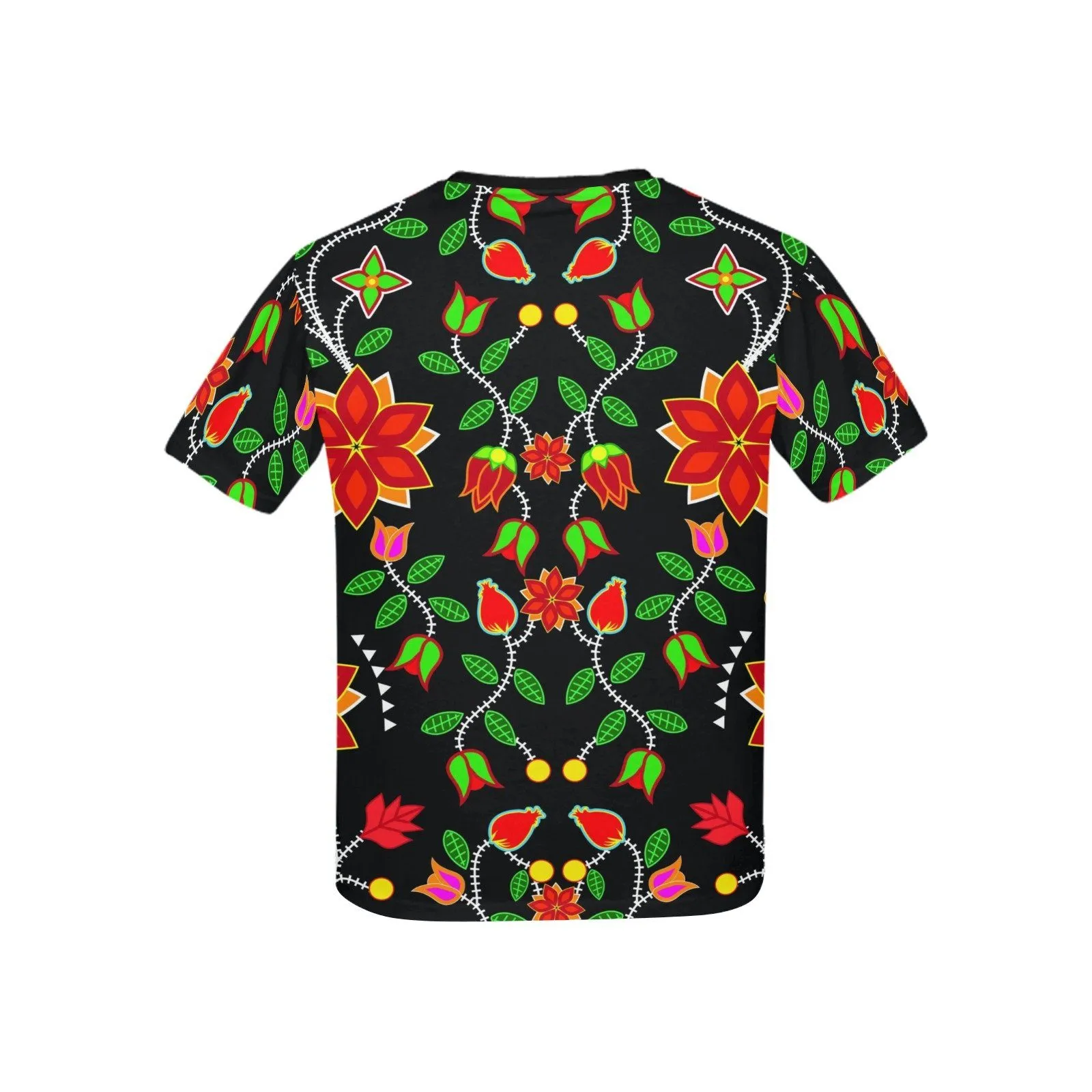 Floral Beadwork Six Bands Kids' T-shirt (USA Size)