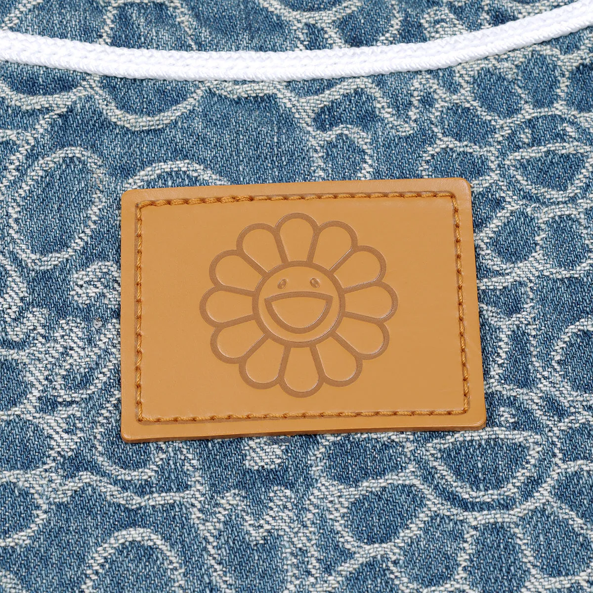Flowers & Skulls Jacquard Denim Base Ball Shirt