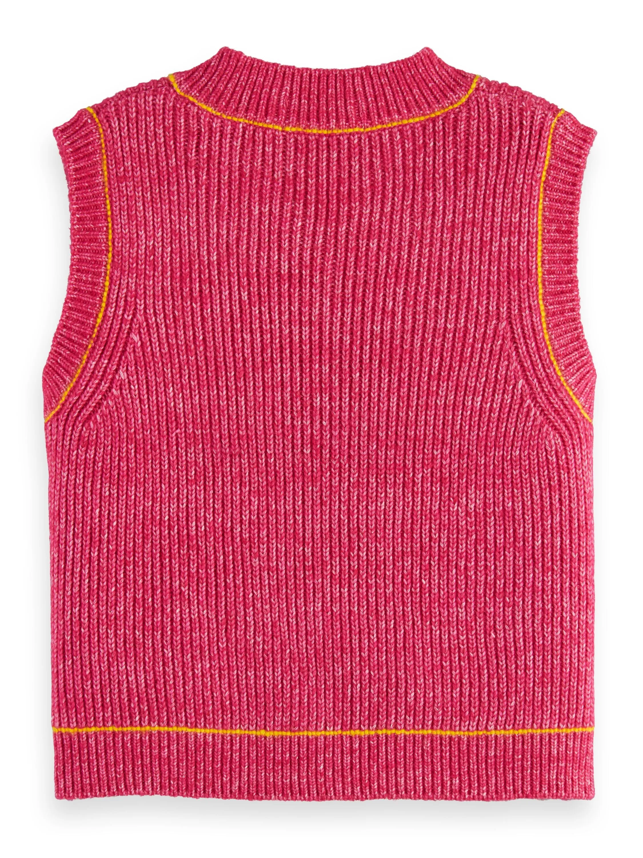Girls V-Neck Knit Vest