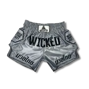 Grey & Black Muay Thai Shorts