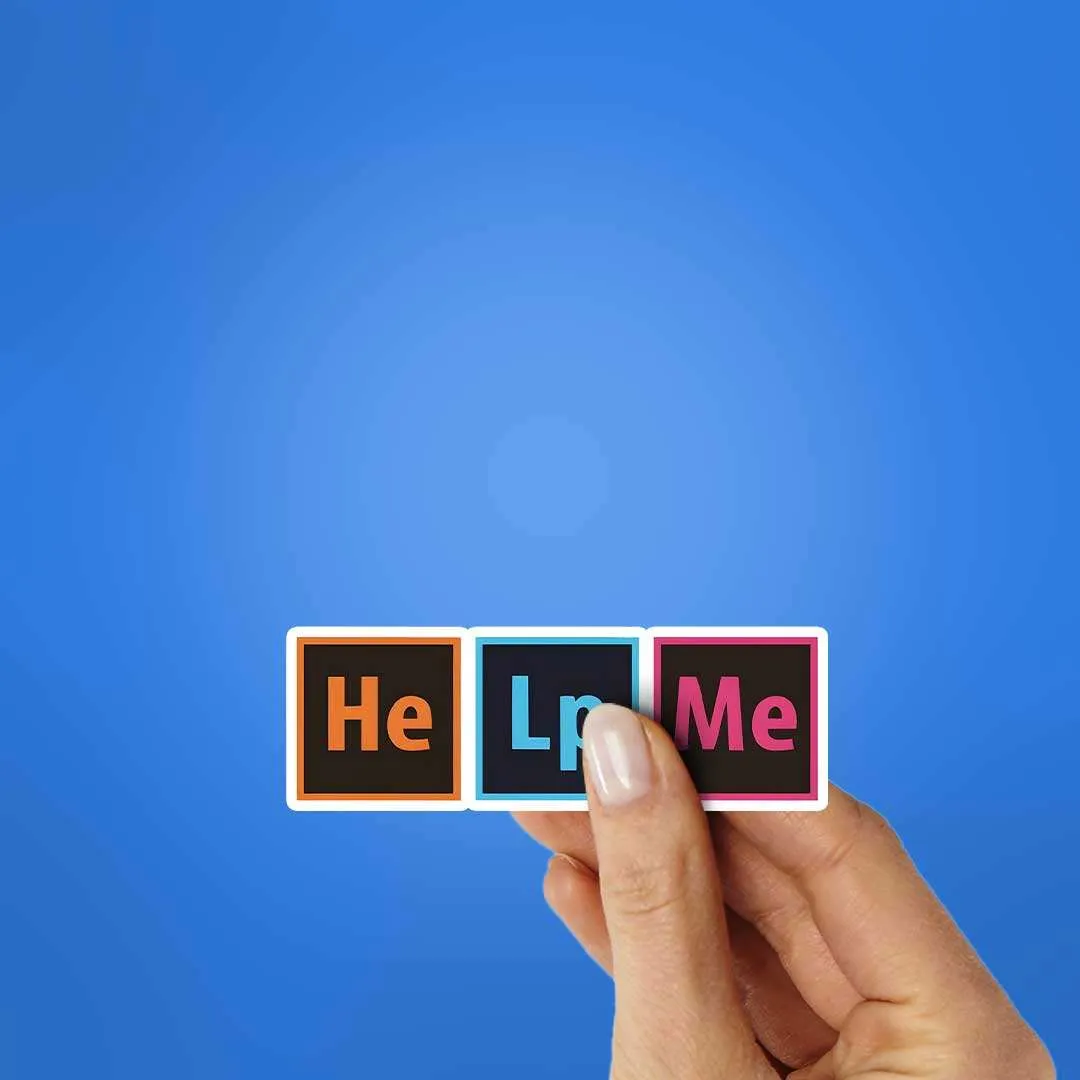 Help Me Sticker