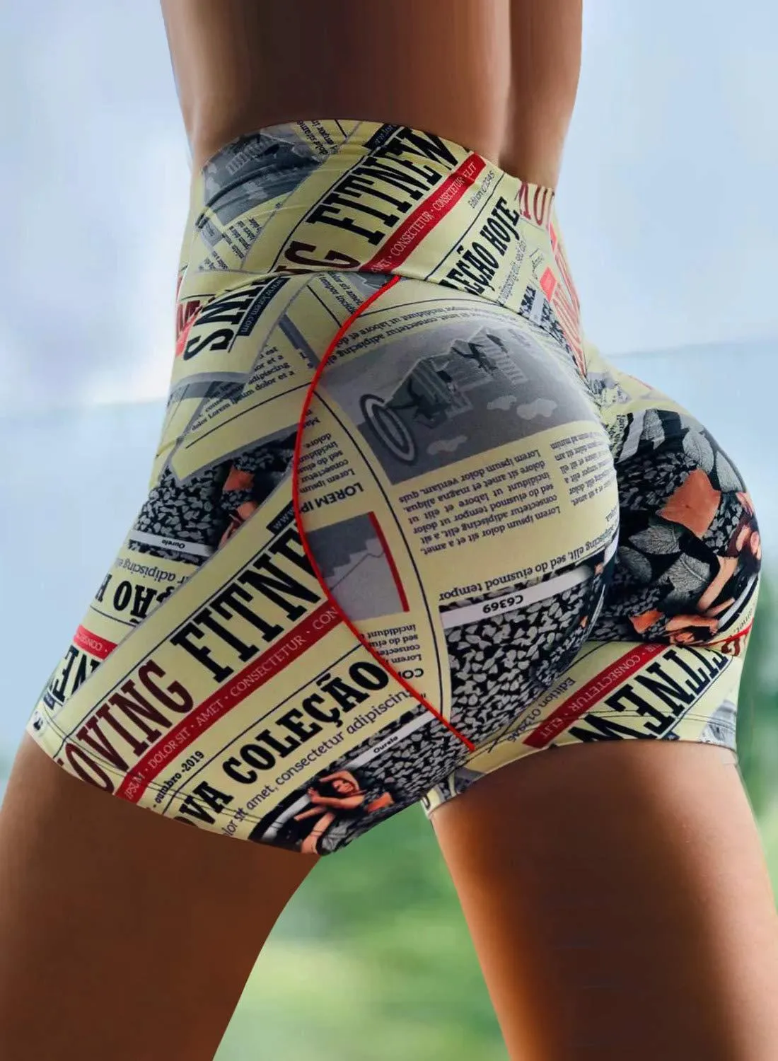 High Waist Classic Slim Shorts