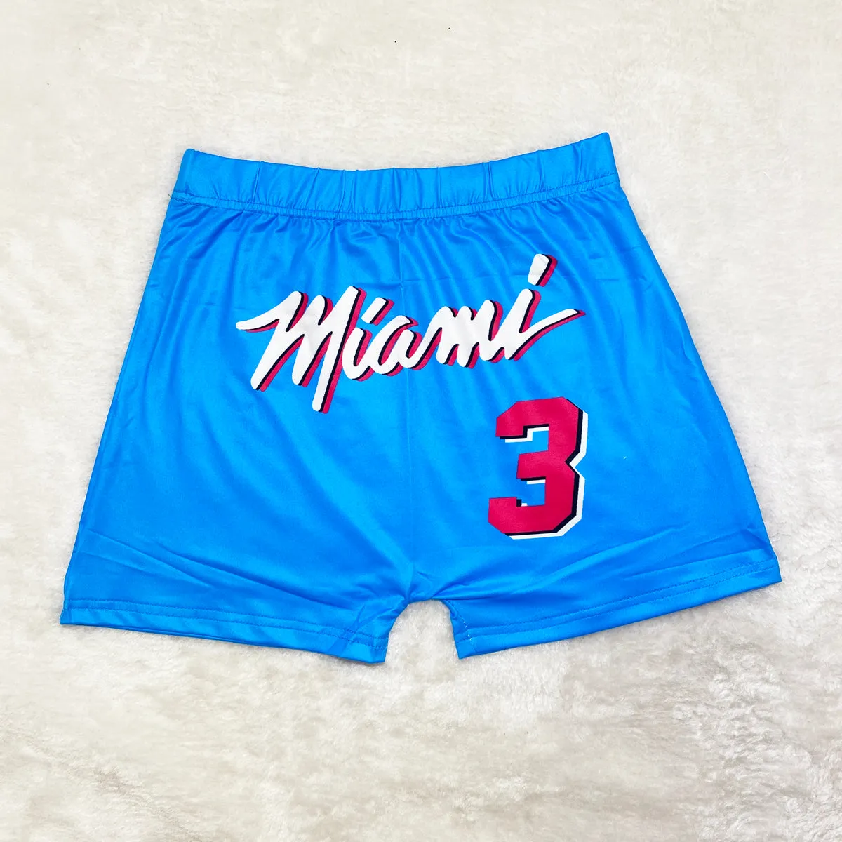 Hot trendy printed tight shorts AY1125