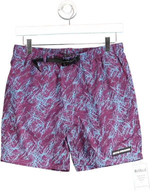 Iets Frans Purple/Blue Graphic Swim Shorts UK L