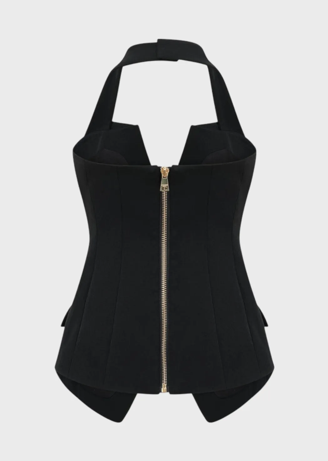 Iraida Golden Button Vest
