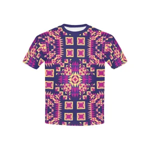 Kaleidoscope Bleu Kids' T-shirt (USA Size)
