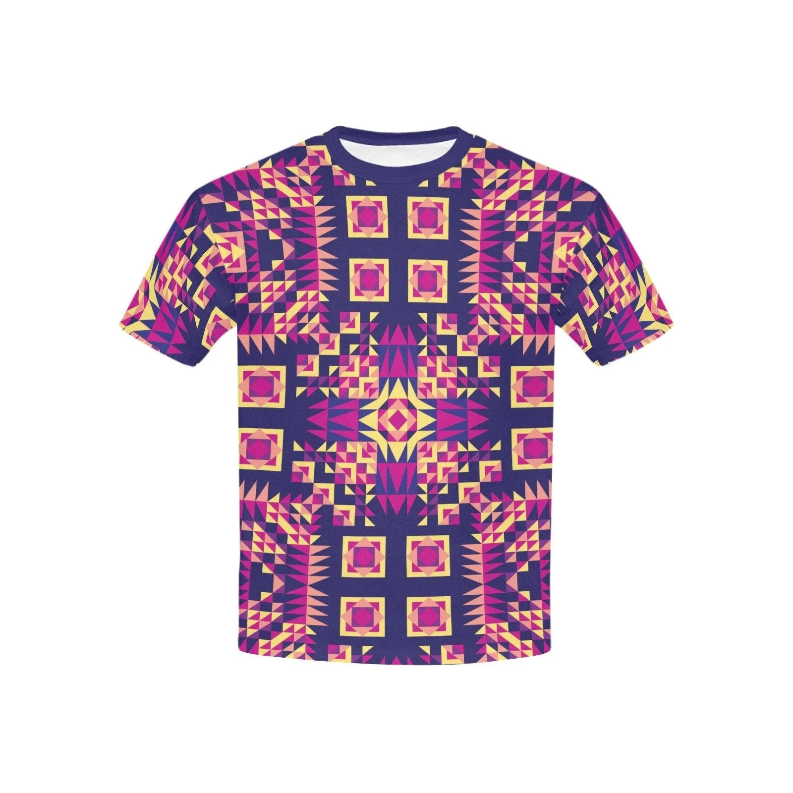 Kaleidoscope Bleu Kids' T-shirt (USA Size)