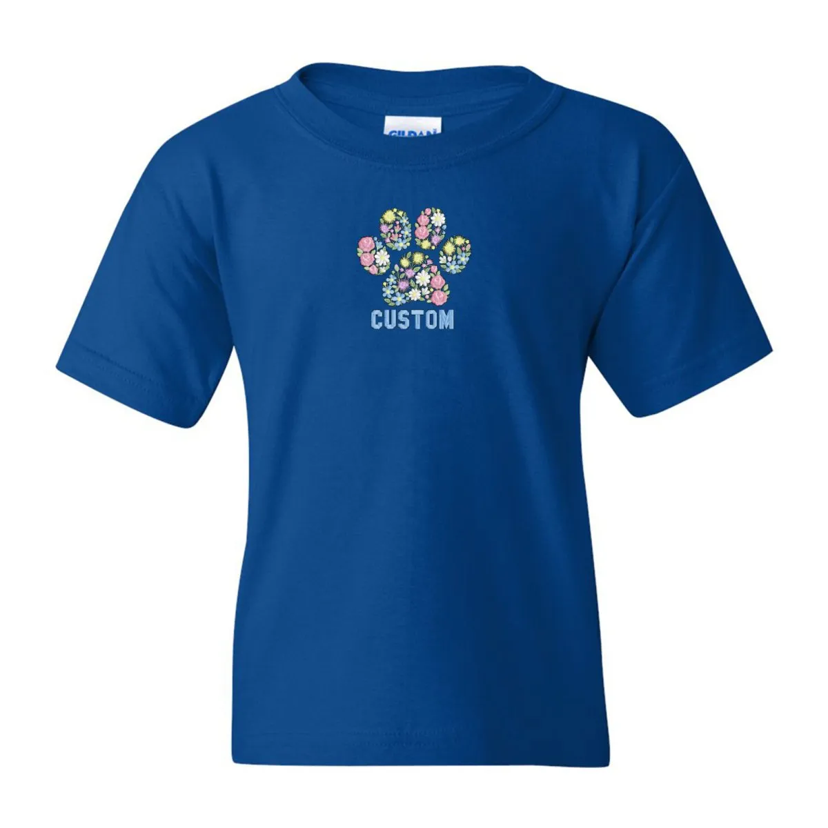 Kids Make It Yours™ 'Floral Paw Print' T-Shirt