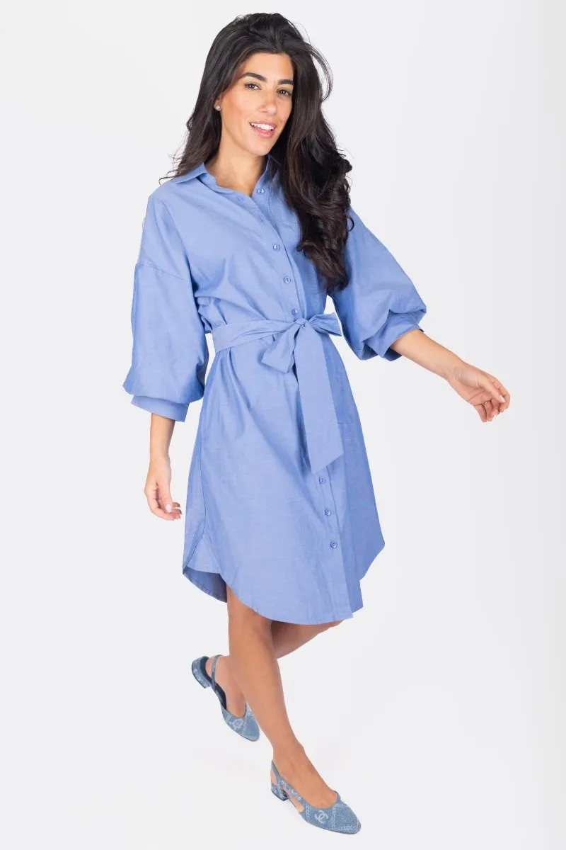 LEIA DRESS (BLUE)