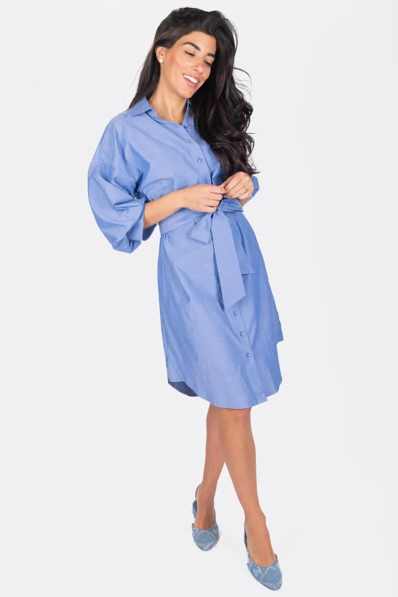 LEIA DRESS (BLUE)