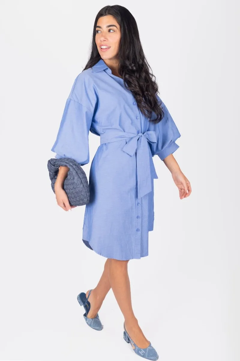 LEIA DRESS (BLUE)