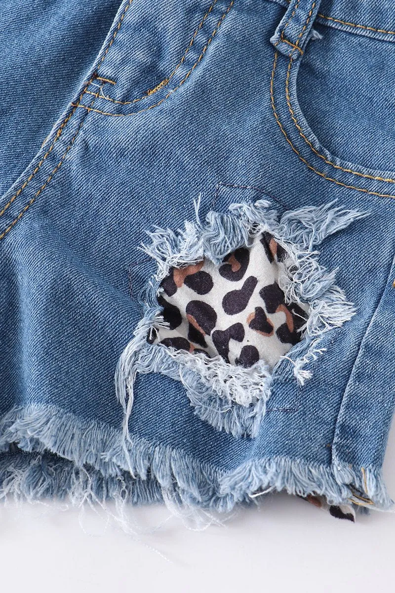 Leopard Shorts Set