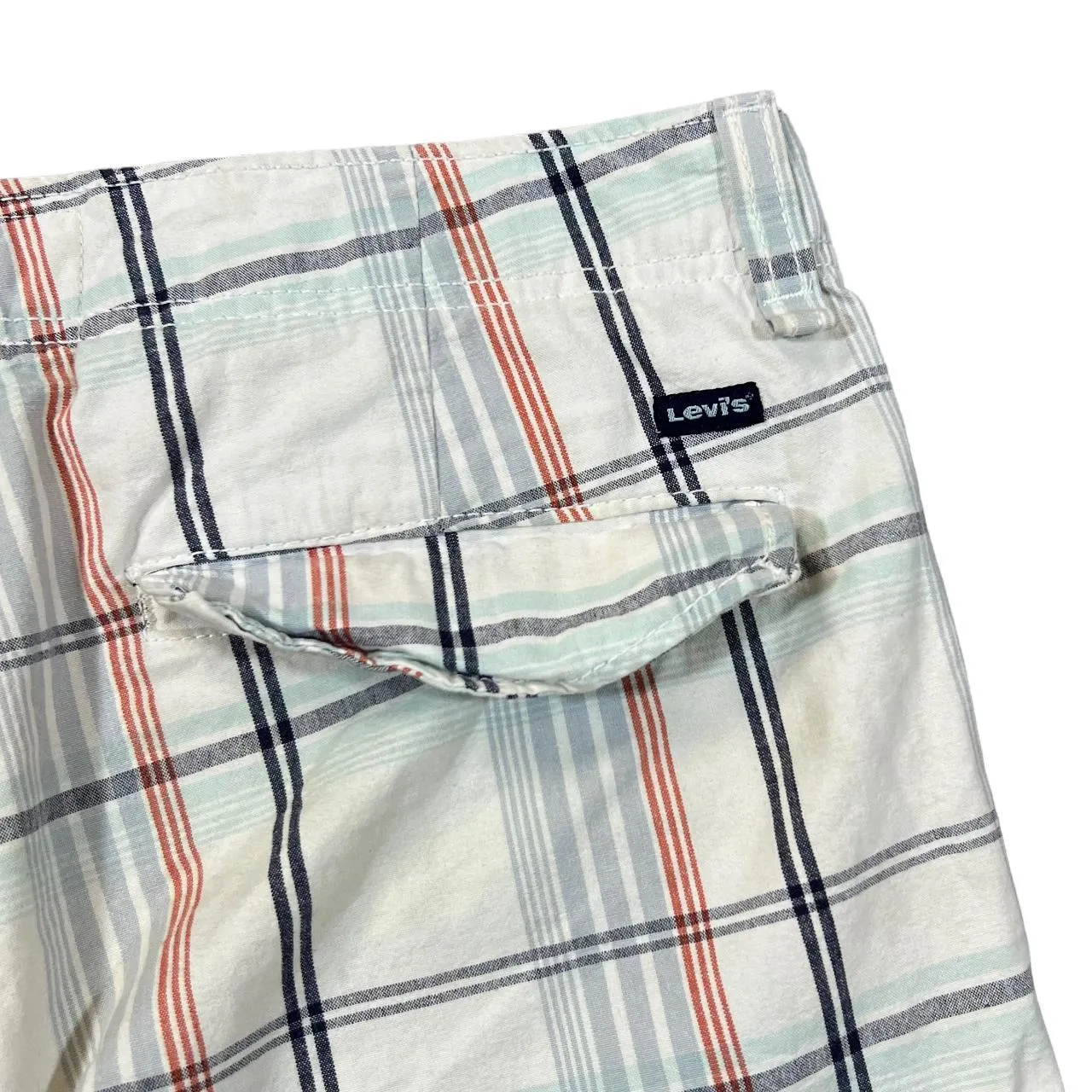 LEVIS Classic Plaid Check Cotton Shorts