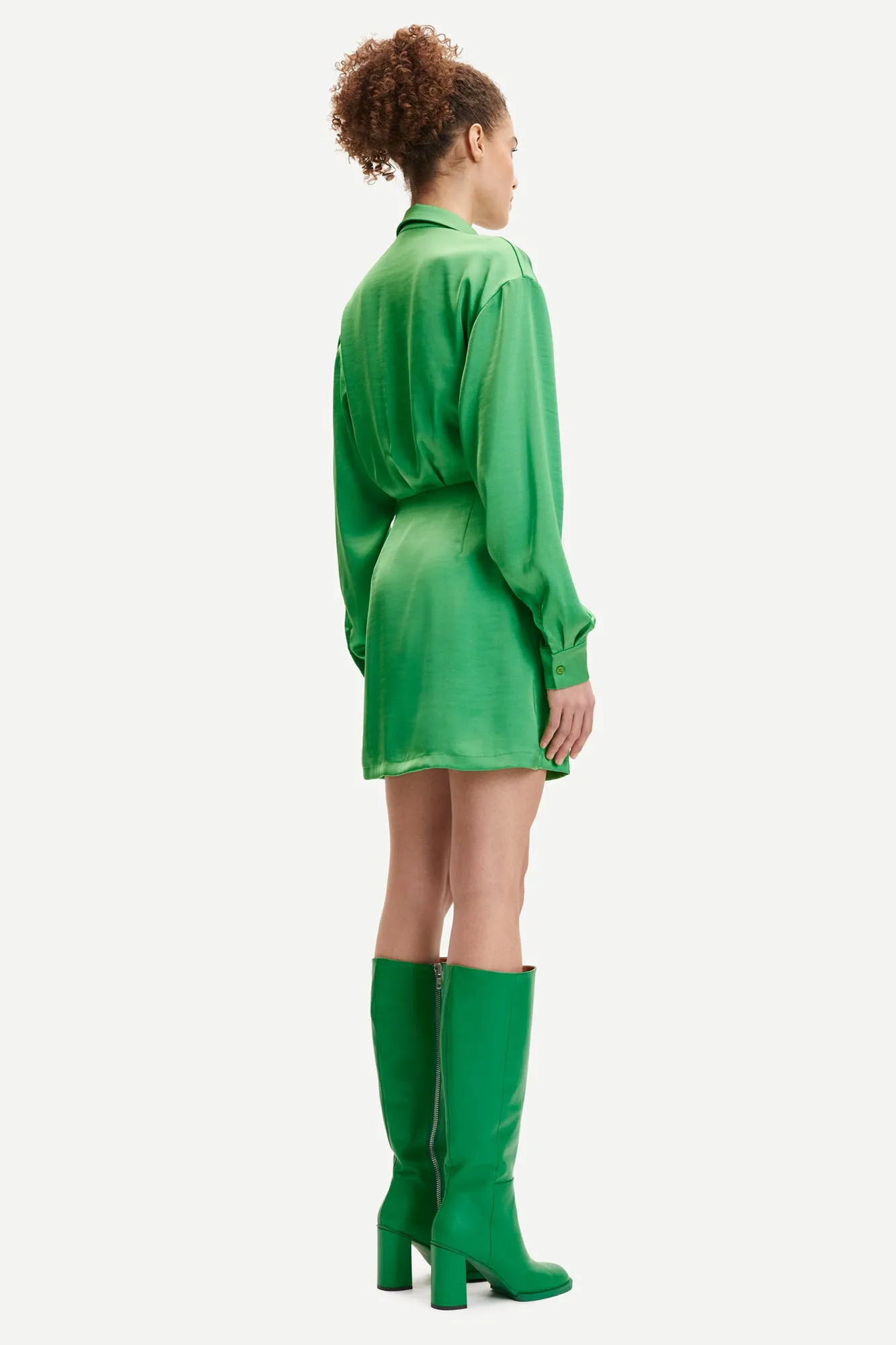 Liza Shirt Dress 12956 - Vibrant Green