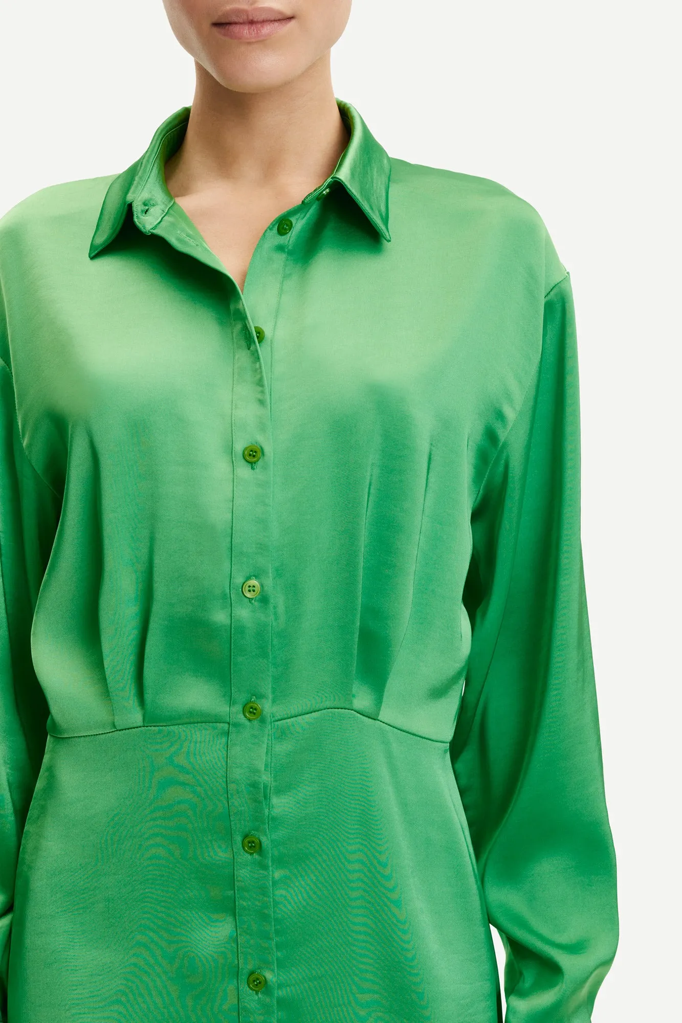 Liza Shirt Dress 12956 - Vibrant Green
