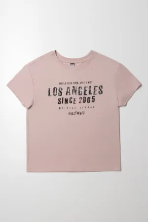 Los Angeles Short Sleeve T-Shirt Natural
